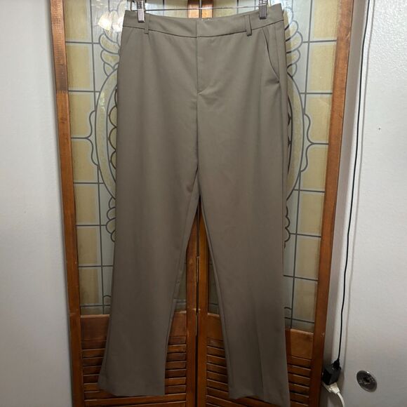 Zara Straight Leg Low Rise Brown Trousers Work Casual Pants Size M NWOT - Picture 2 of 14